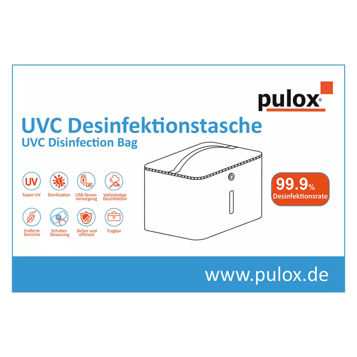 Pulox UVC Desinfektionstasche
