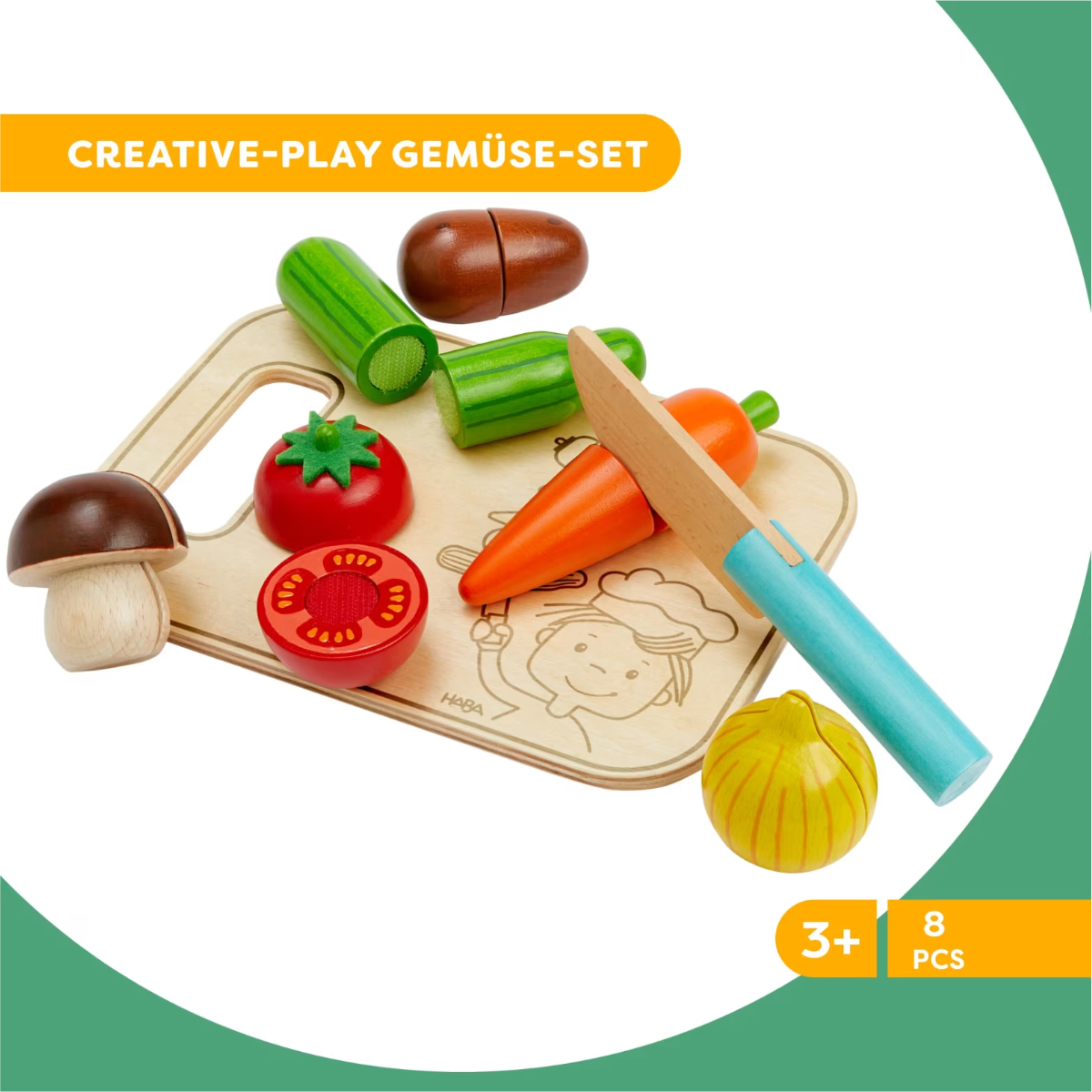 HABA Creative Play – Gemüse mit Messer & Brettchen