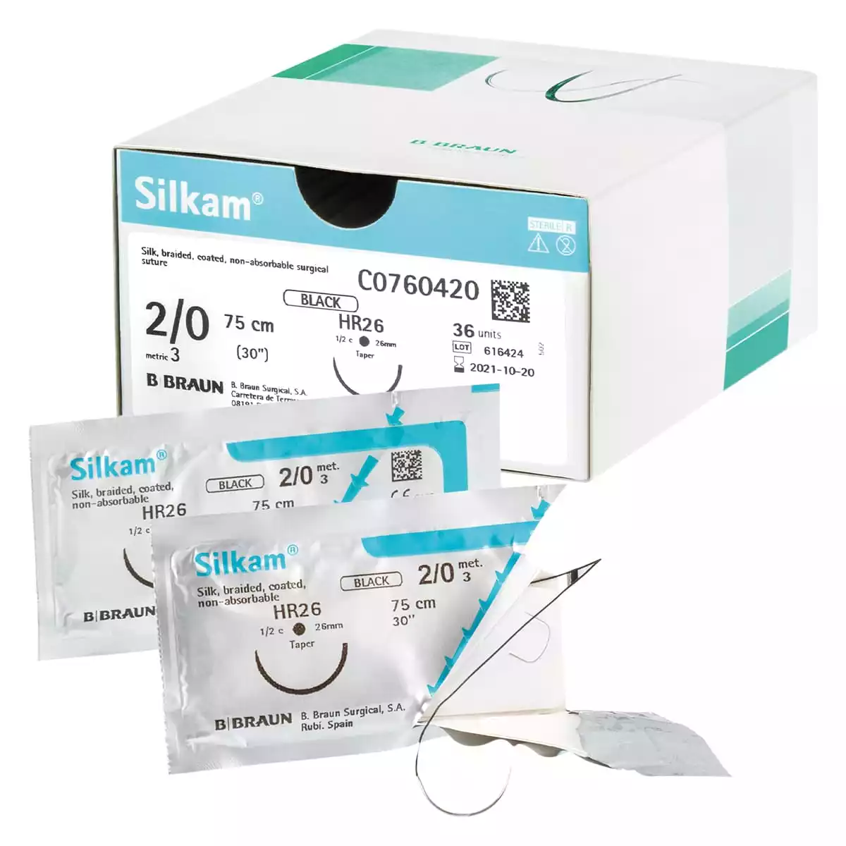 B. Braun Silkam Nahtmaterial