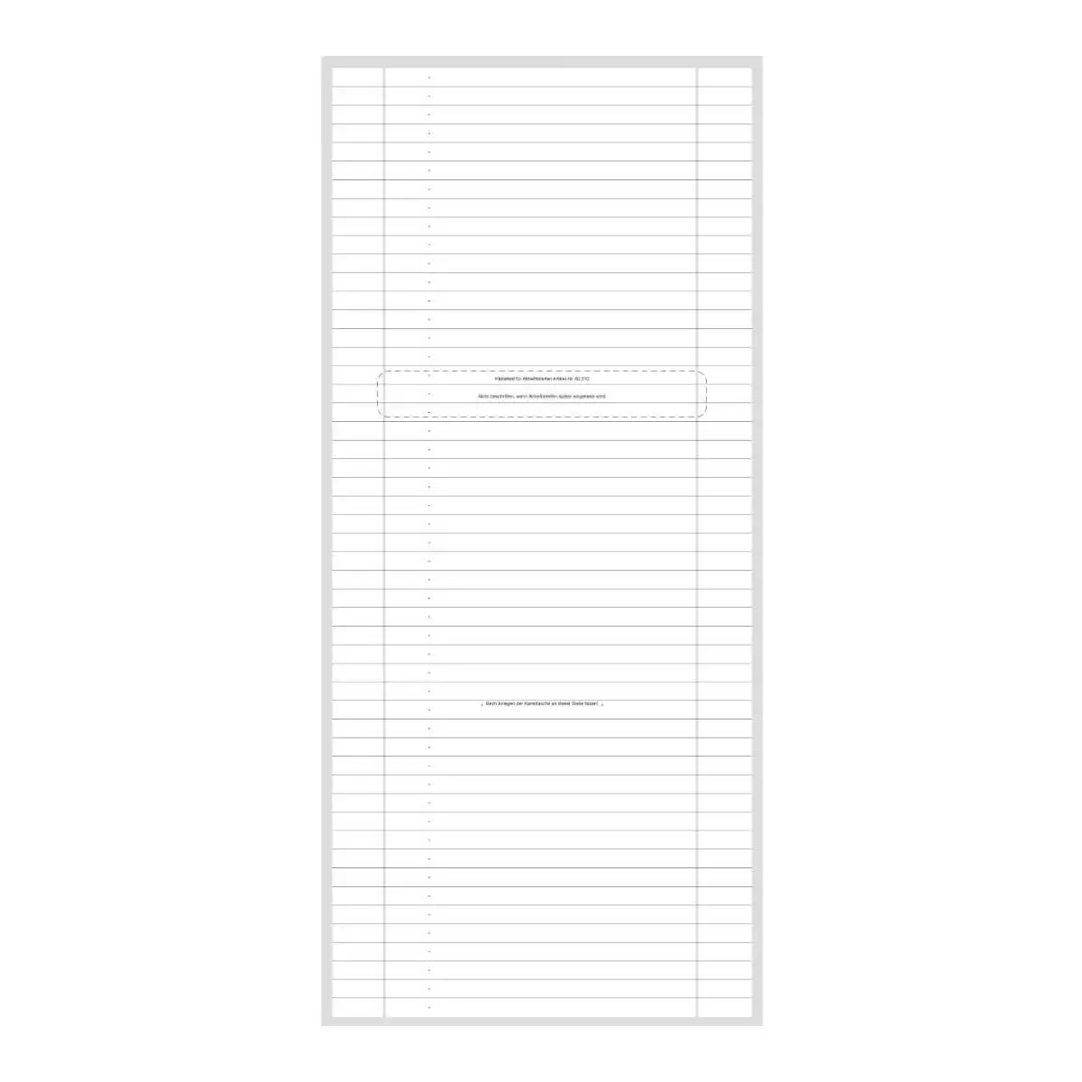 MED+ORG AlphaNorm Karteikarten