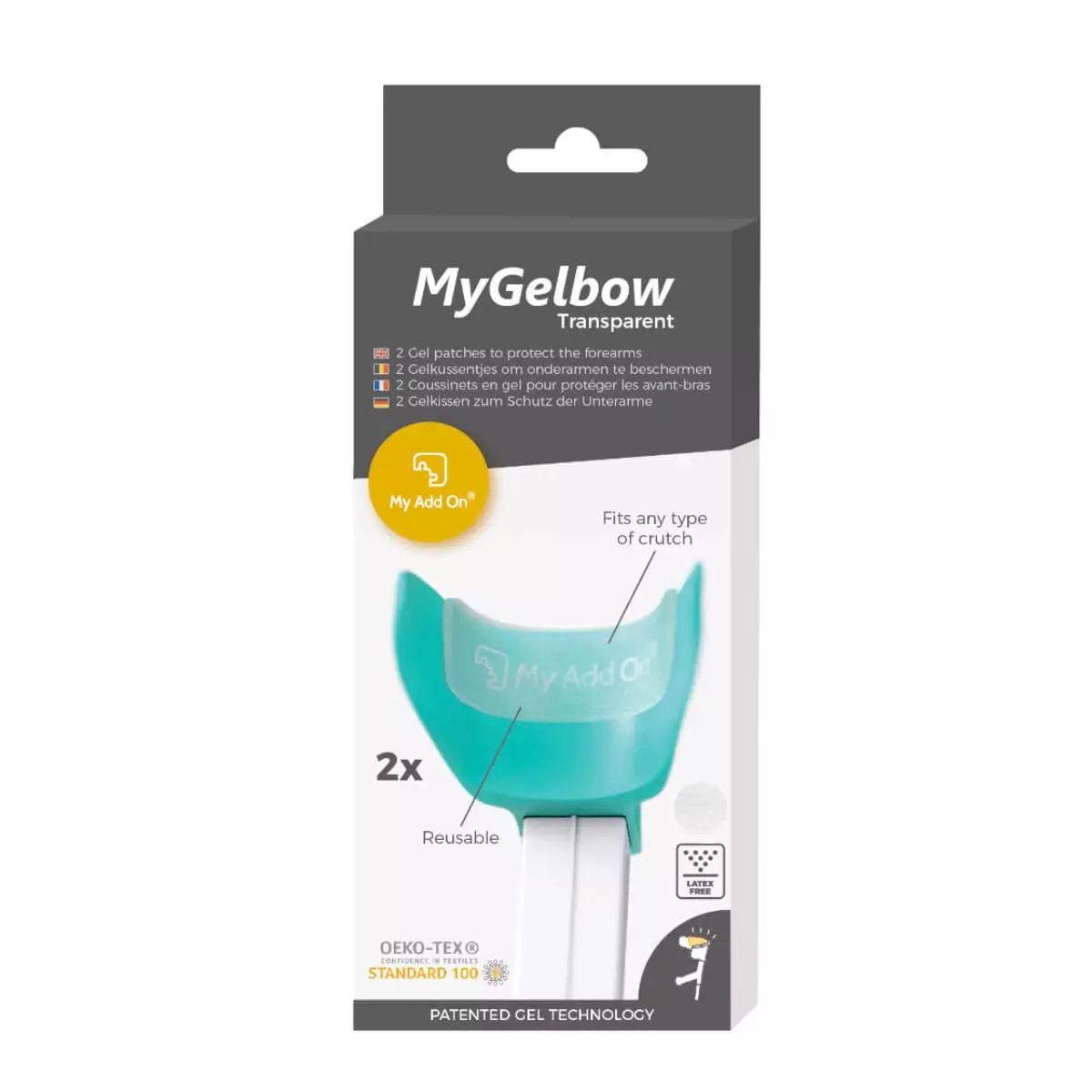 My Add On MyGelbow Gel-Krückenpolster