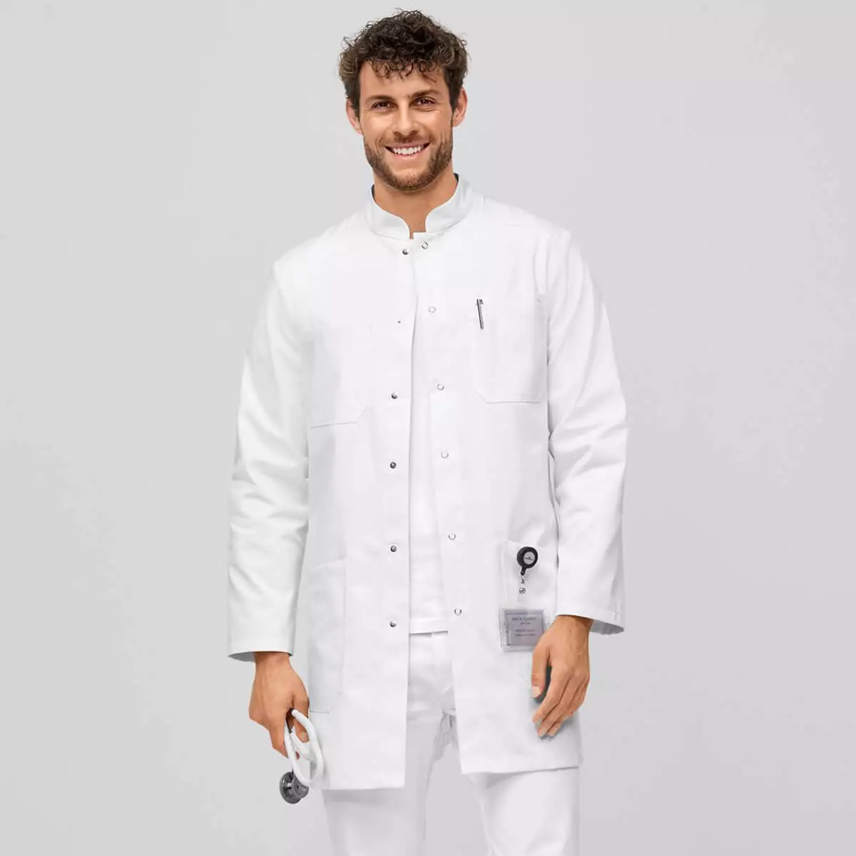 7days Herren-Arztkittel/-Labormantel weiß