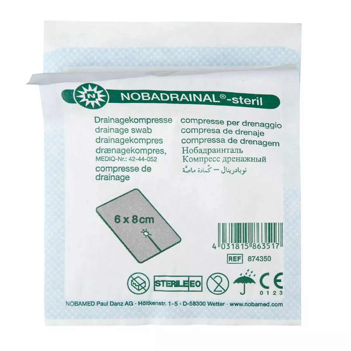 NOBAMED NOBADRAINAL sterile Drainagekompresse