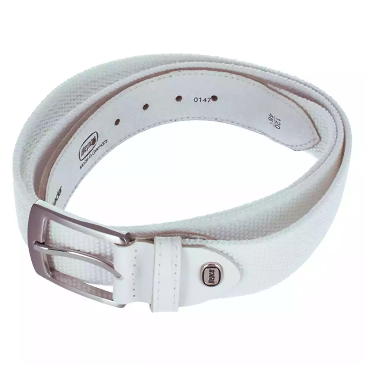 Hepco Elasticband-Gürtel mit Vollrindlederpatten