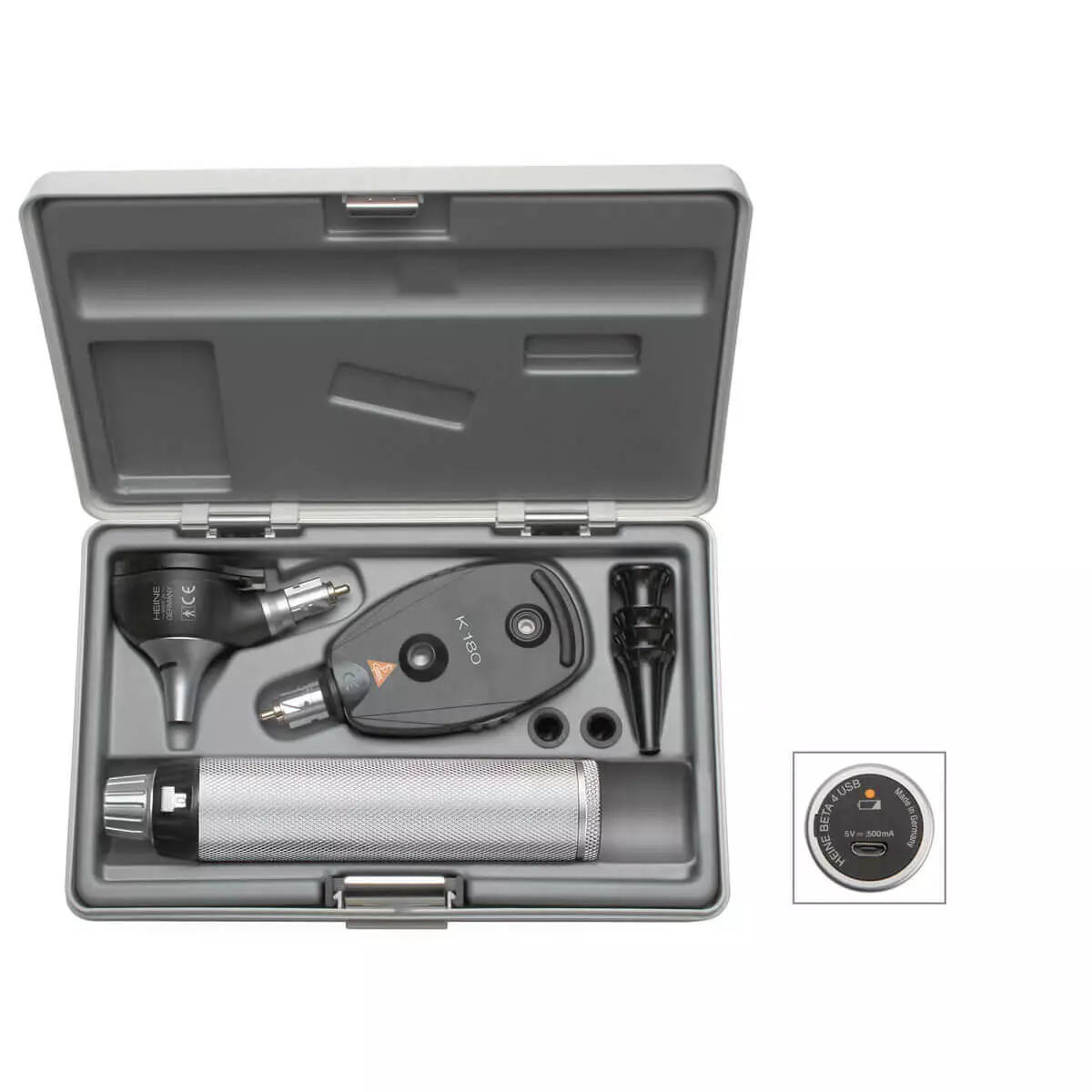 HEINE Optotechnik HEINE K180 F.O. Otoskop & K180 Ophthalmoskop im Set