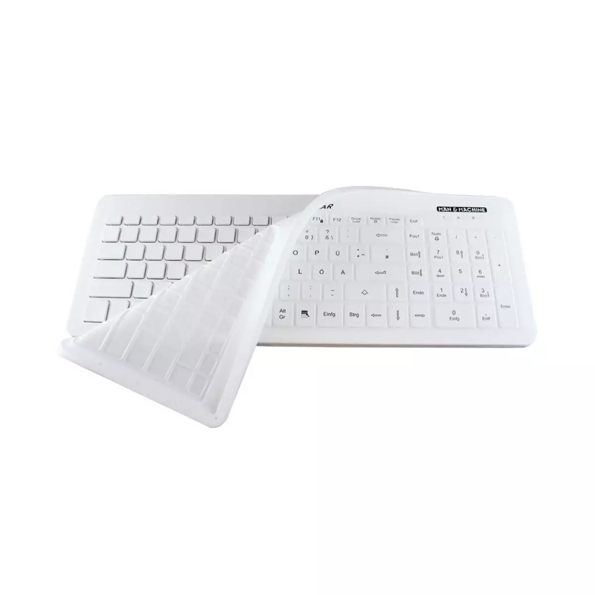 Man & Machine Its Cool Drape – Silikonschutzbezug für Its Cool Flat Tastatur