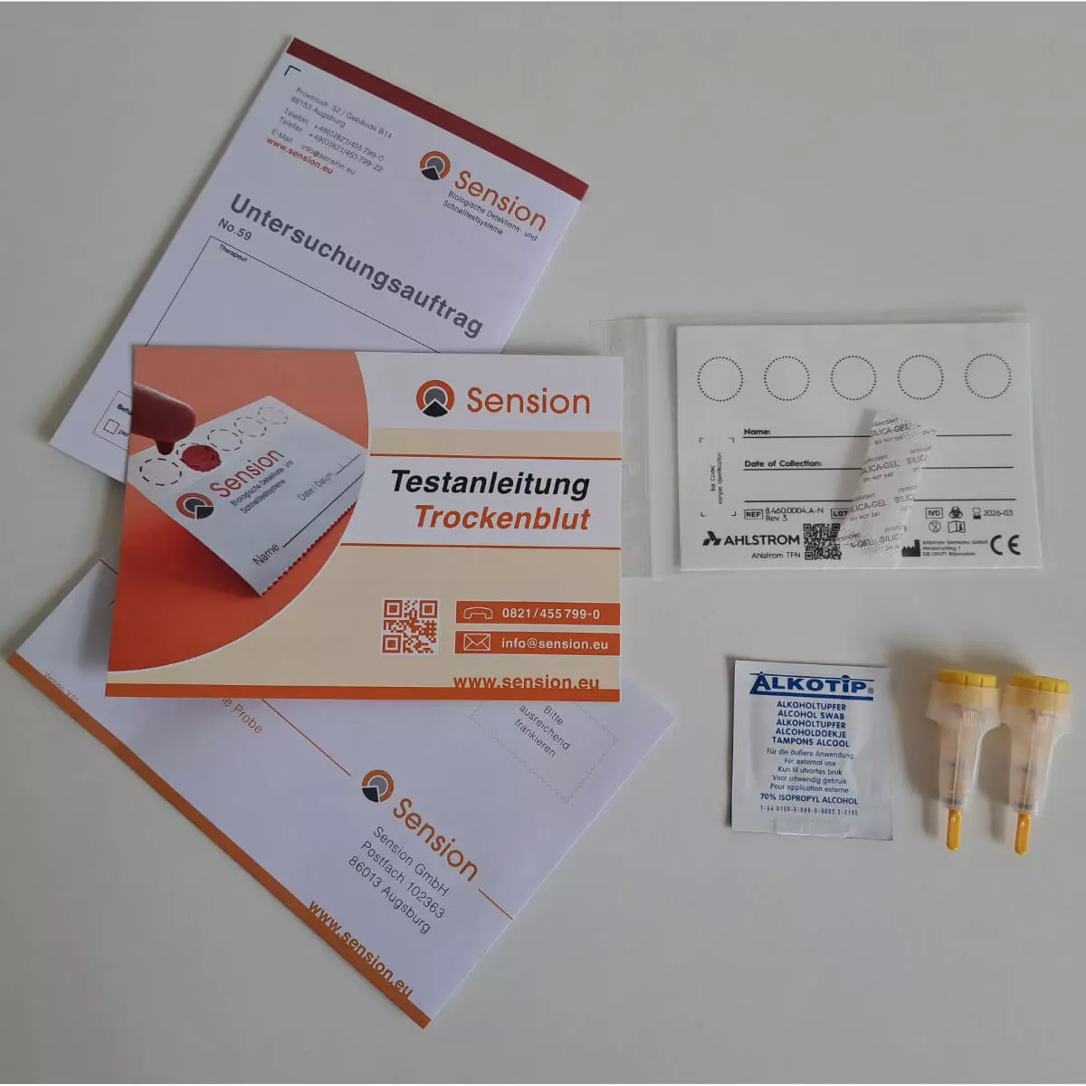 Sension SensioScreen Tetanus Antikörper-Trockenbluttest