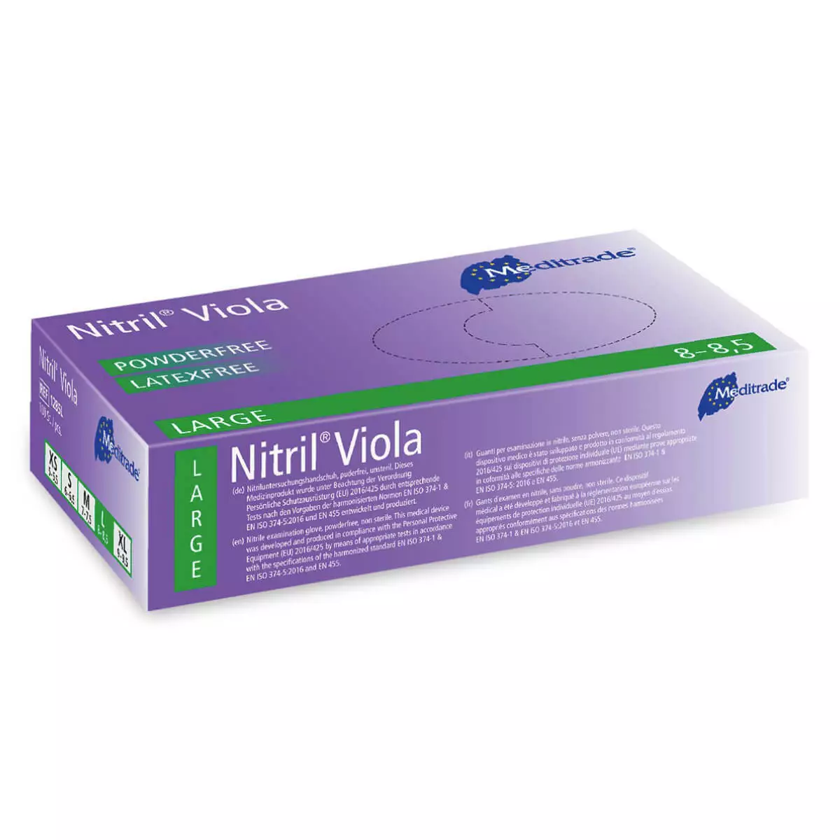 Meditrade Nitril Viola Untersuchungshandschuhe