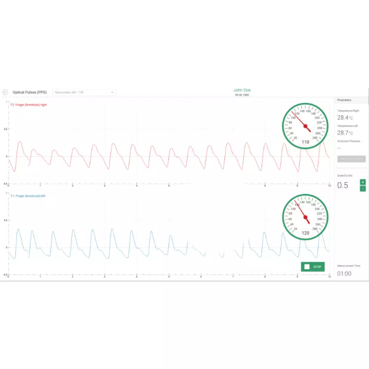 SOT Medical Systems AngE Basic ABI + Phlebo PPG Diagnostiksystem