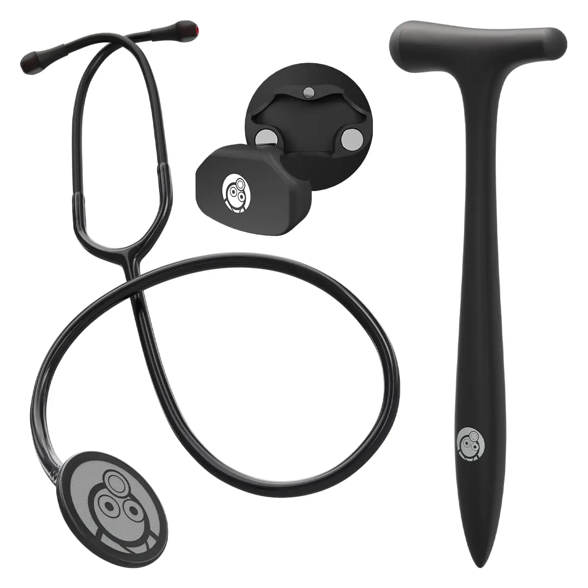 DocCheck Thïngs Spar-Bundle: Stethoskop Tŭlip + Reflexhammer Clôppe Pro + Namensschild Smack