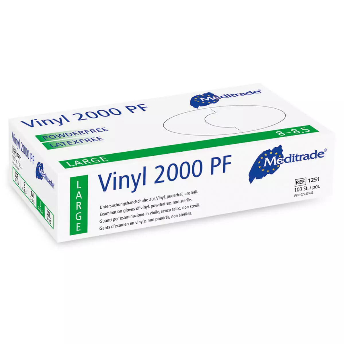Meditrade Vinyl 2000 PF Handschuhe