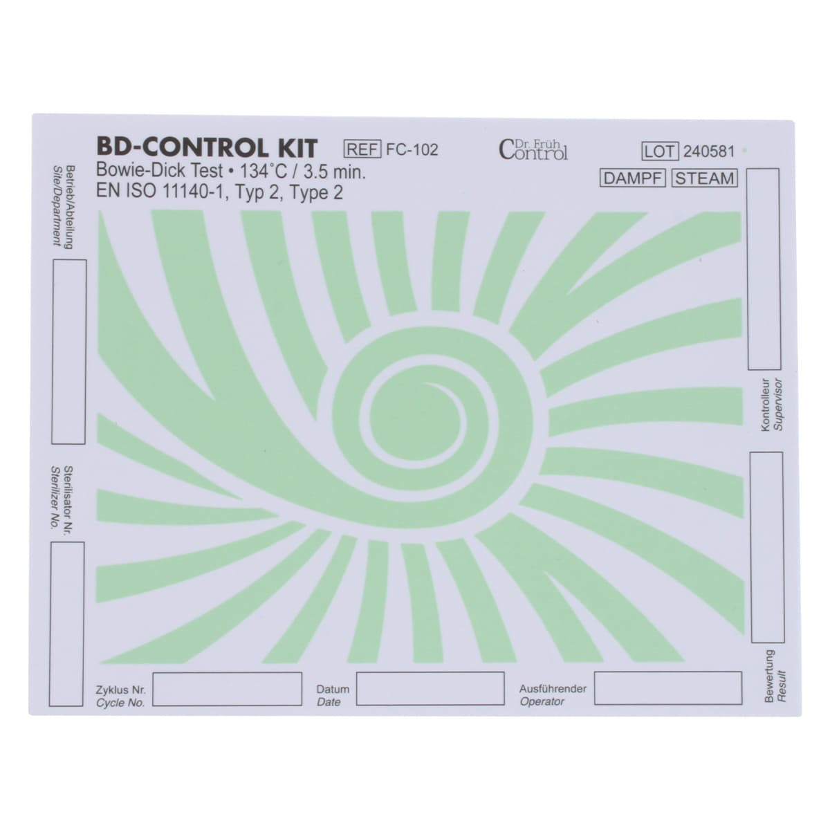 Dr. Früh Control BD-Control Kit zur Mehrfachverwendung