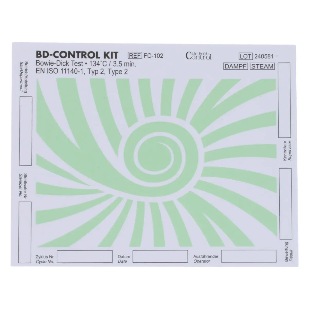 Dr. Früh Control BD-Control Kit zur Mehrfachverwendung