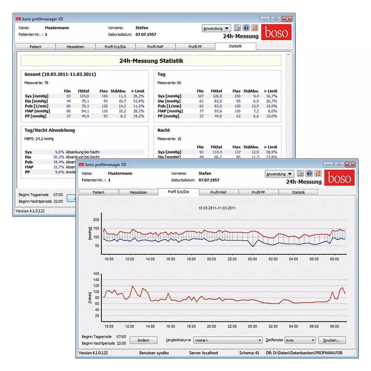 boso TM-2430 PC2 Langzeitblutdruckmessgerät boso TM-2430 PC2 Langzeitblutdruckmessgerät