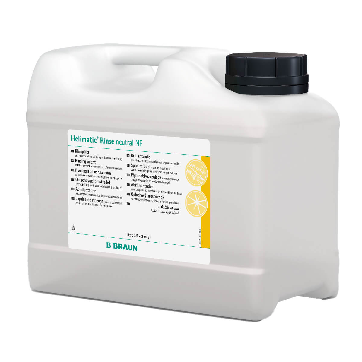 B. Braun Helimatic Rinse neutral NF Instrumentendesinfektion B. Braun Helimatic Rinse neutral NF Instrumentendesinfektion