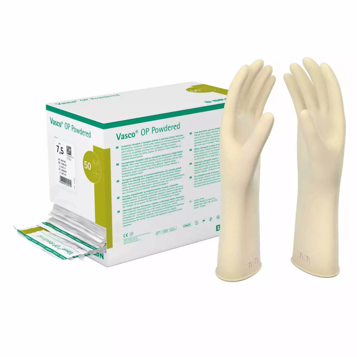B. Braun Vasco OP Powdered Handschuhe