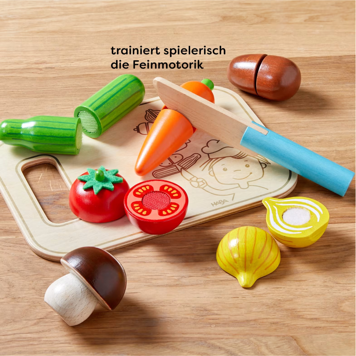 HABA Creative Play – Gemüse mit Messer & Brettchen