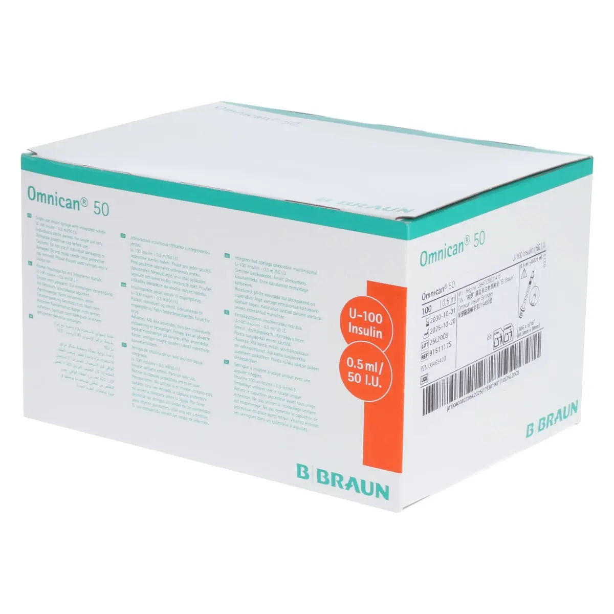 B. Braun Omnican 50 Spritze für U-100 Insulin B. Braun Omnican 50 Spritze für U-100 Insulin