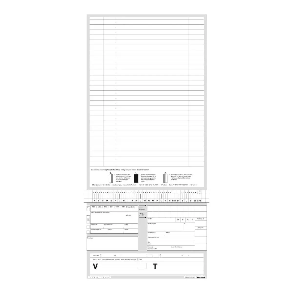 AlphaNorm Karteikarten AlphaNorm Karteikarten