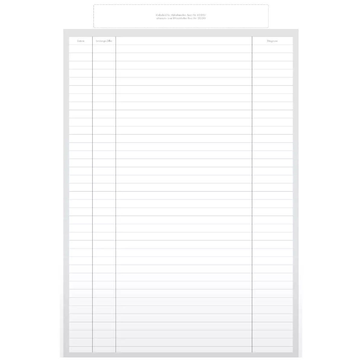 MED+ORG Alphasafe Karteikarten