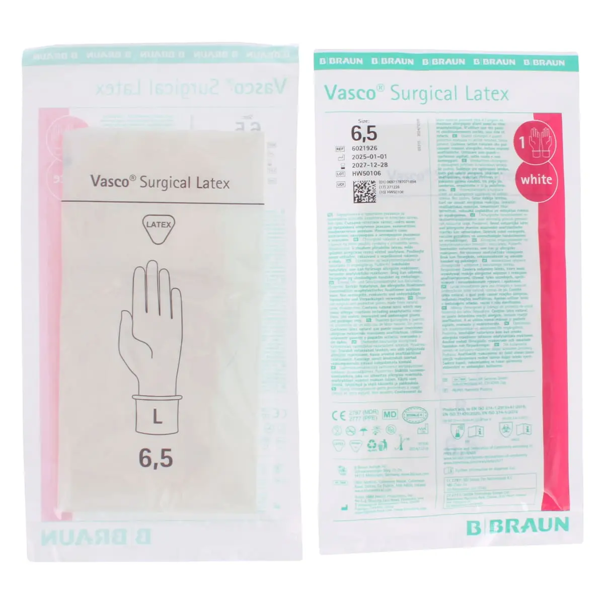 B. Braun Vasco Surgical Latex OP-Handschuhe