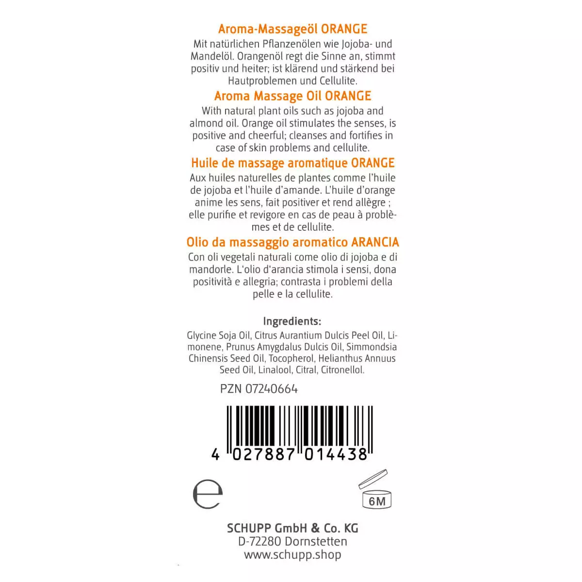 SCHUPP Aroma-Massageöl