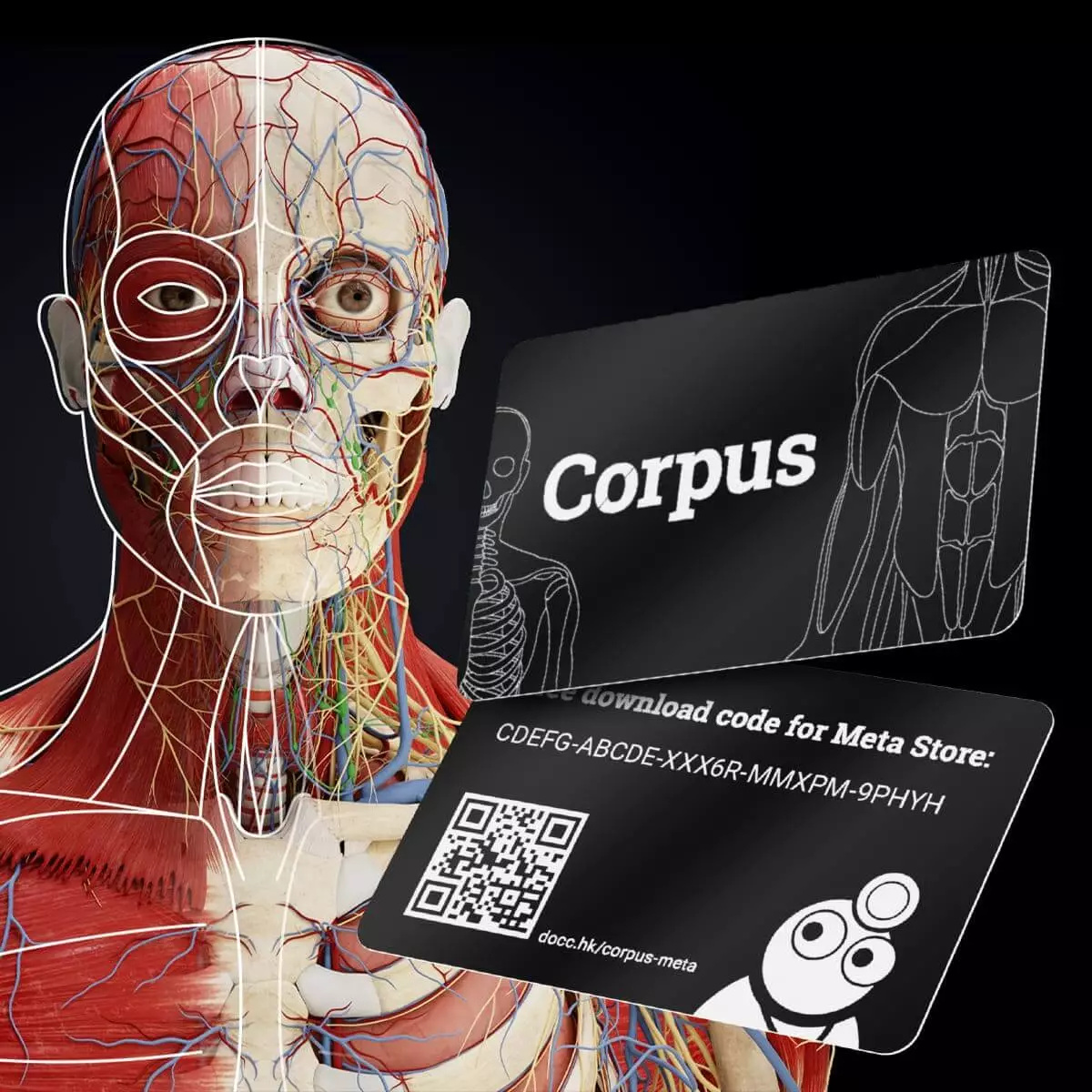 DocCheck Thïngs Mixed-Reality Anatomie-App "Corpus" für Meta Quest 3/3S DocCheck Thïngs Mixed-Reality Anatomie-App "Corpus" für Meta Quest 3/3S