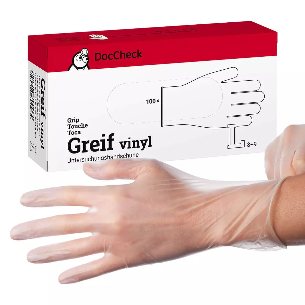 DocCheck Tools Handschuhe "Greif vinyl"
