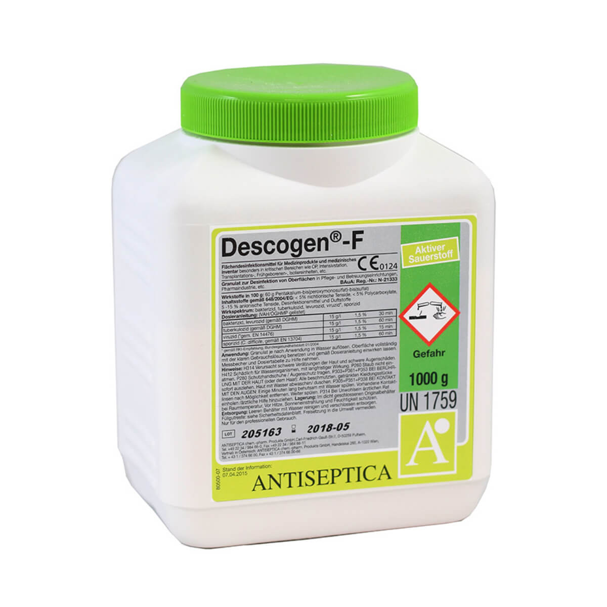ANTISEPTICA Descogen l Instrumentendesinfektion ANTISEPTICA Descogen l Instrumentendesinfektion