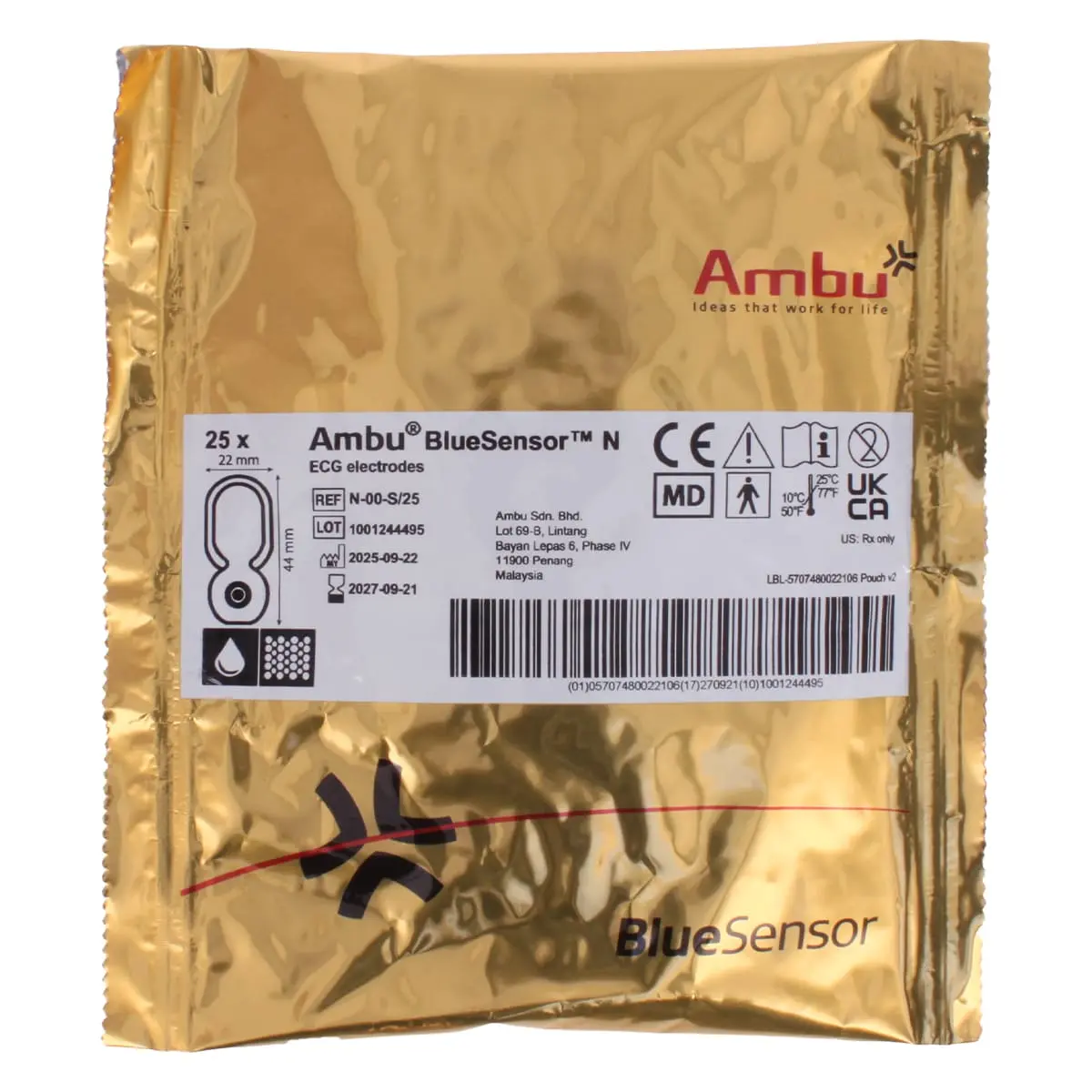 Ambu BlueSensor N-00-S/25 Einweg-EKG-Elektroden Ambu BlueSensor N-00-S/25 Einweg-EKG-Elektroden