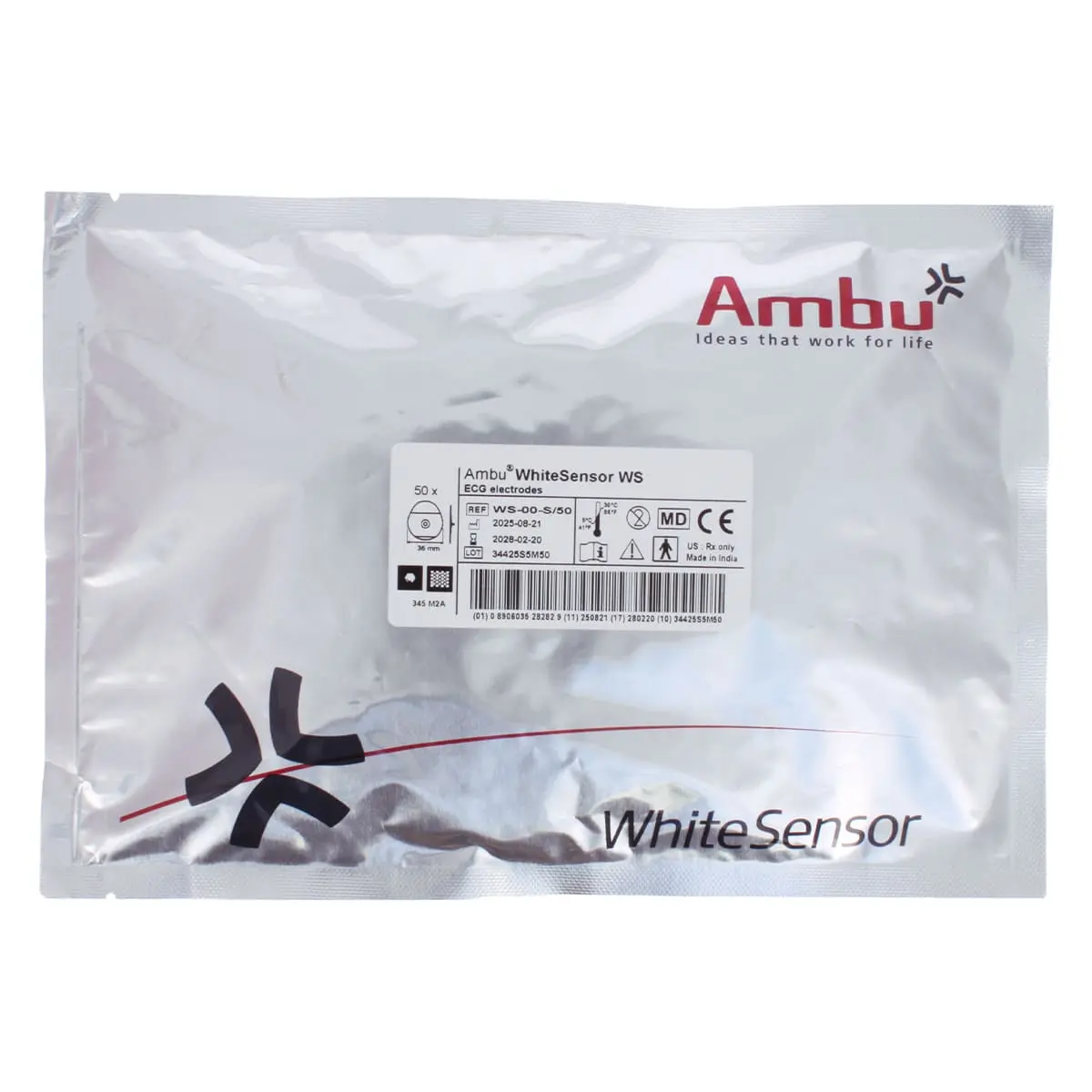 Ambu WhiteSensor WS-00-S/50 Einweg-EKG-Elektroden Ambu WhiteSensor WS-00-S/50 Einweg-EKG-Elektroden