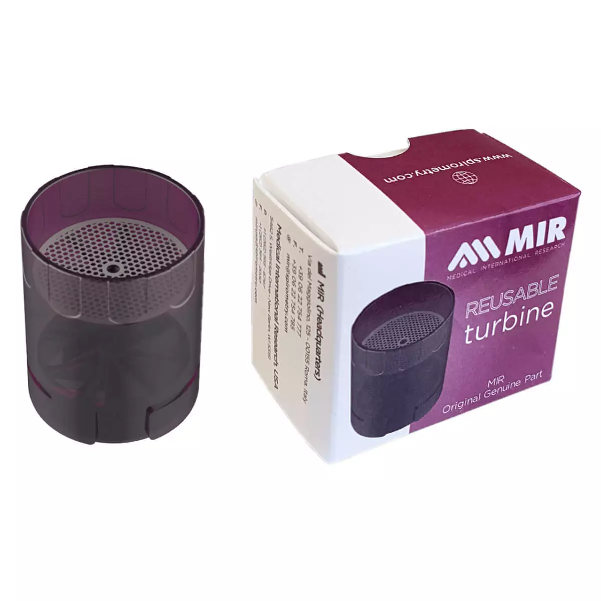 MIR Mehrwegturbine violett für MIR Spirometer