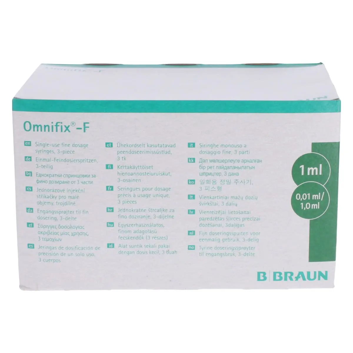 B. Braun Omnifix-F Feindosierungsspritzen B. Braun Omnifix-F Feindosierungsspritzen