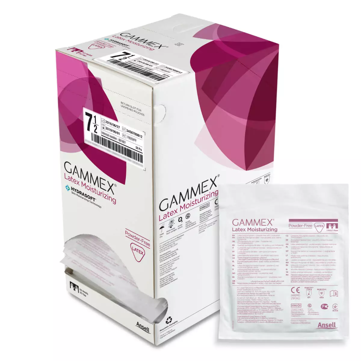 Ansell GAMMEX Latex Moisturizing OP-Handschuh