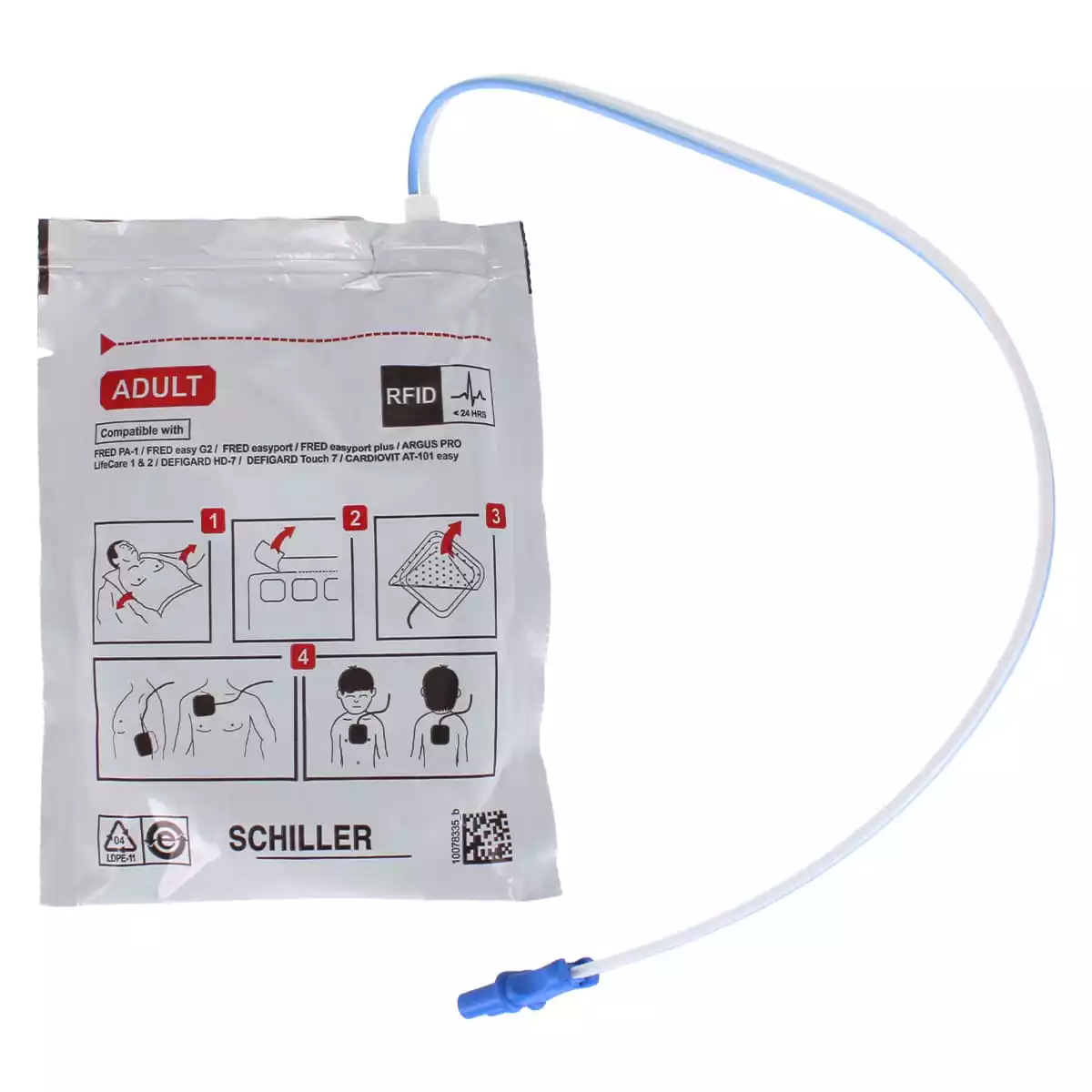 SCHILLER Elektroden für FRED easyport, easyport plus & PA-1 Defibrillator