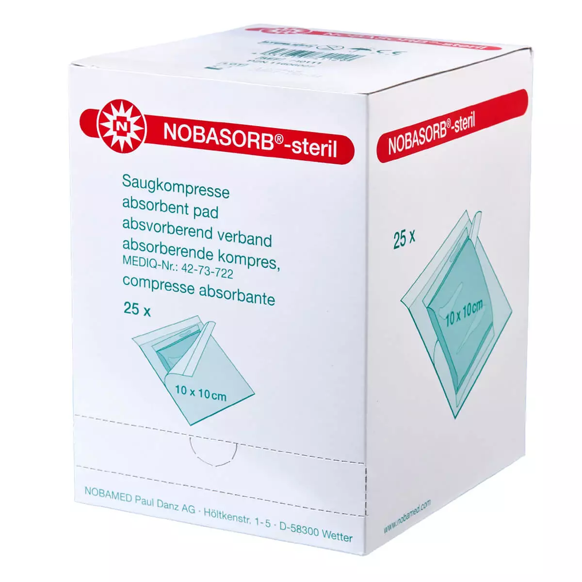 NOBAMED NOBASORB-steril Saugkompresse
