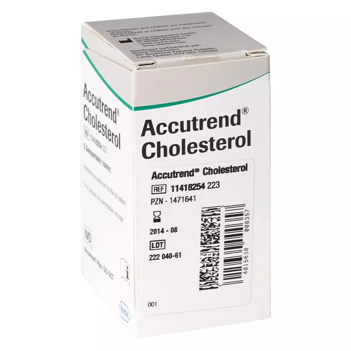 Roche Accutrend Cholesterol Teststreifen