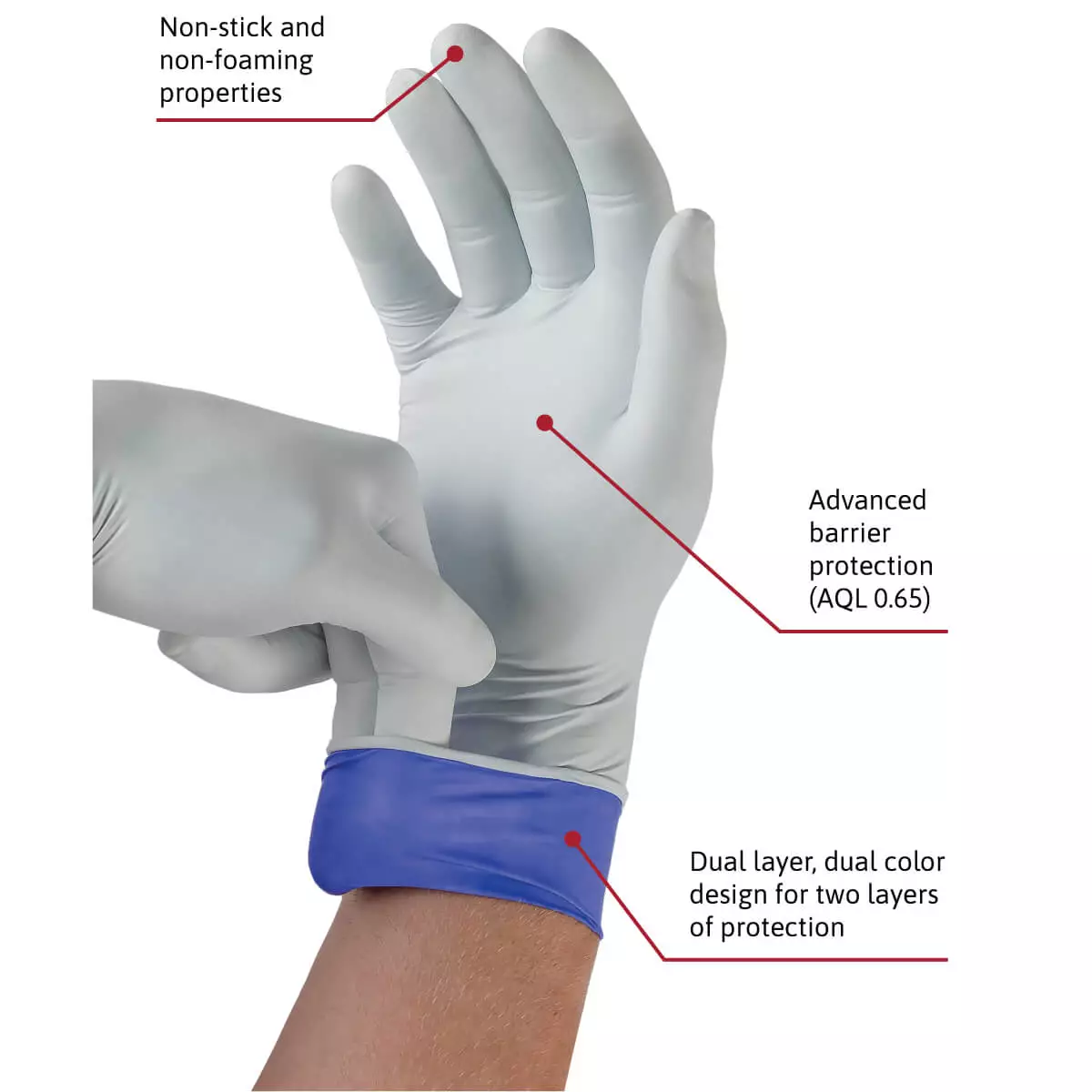 Ansell MICROFLEX® LifeStar EC™ 93-868 Nitril-Handschuh