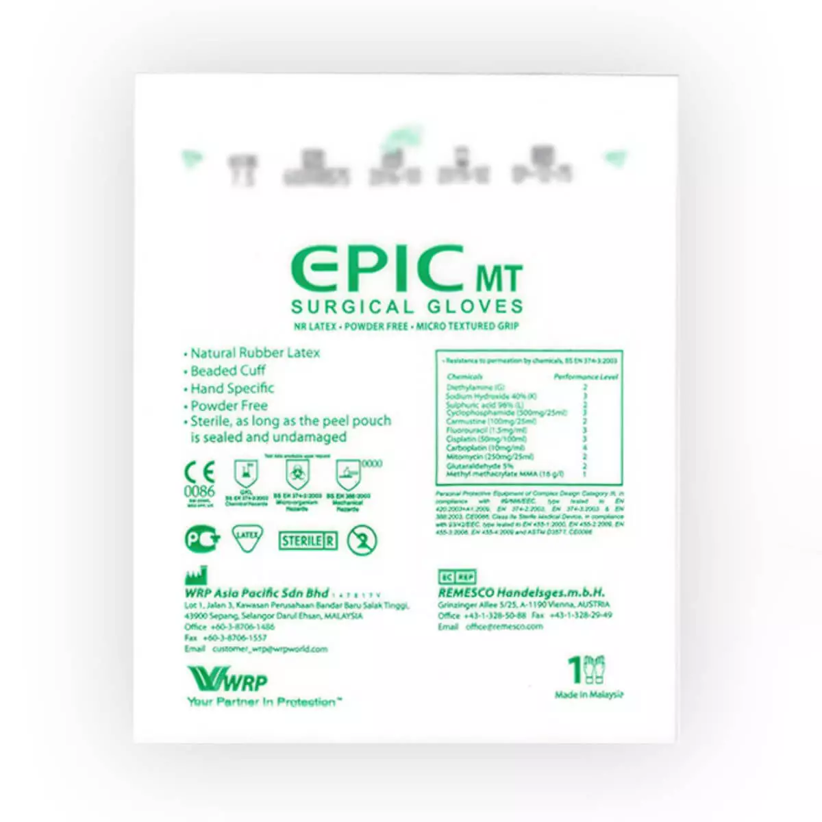 WRP EPIC MT Latex-OP-Handschuhe