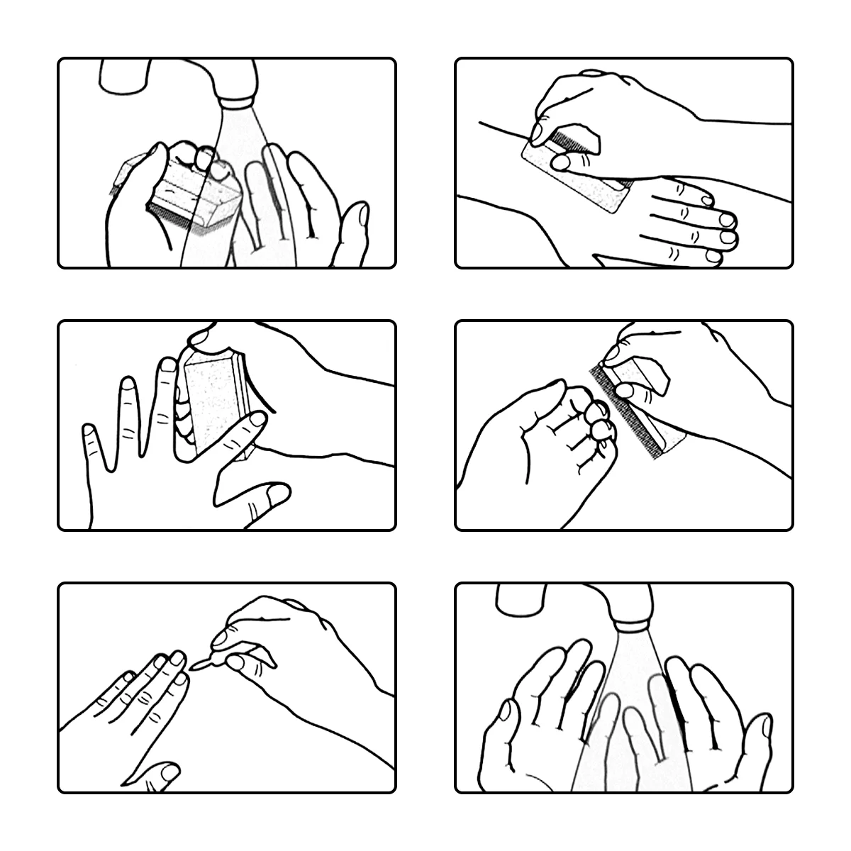 Medline Einmal-Handwaschbürste