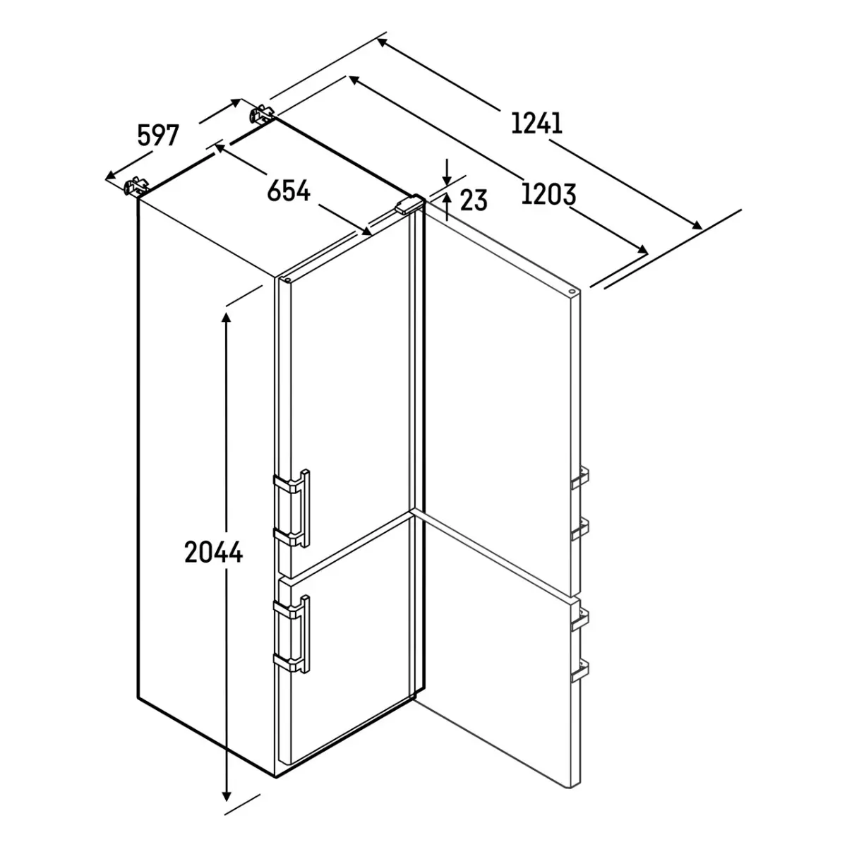 LIEBHERR SCFvh 4002 / 4032 Perfection Kühl-Gefrierkombination LIEBHERR SCFvh 4002 / 4032 Perfection Kühl-Gefrierkombination