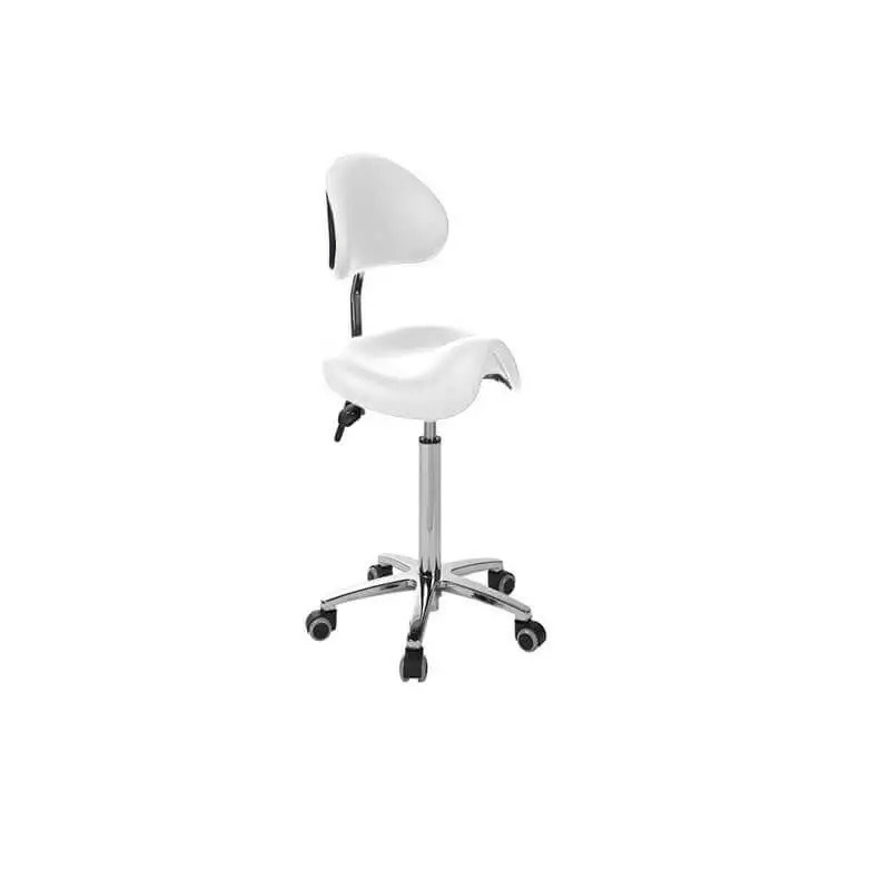 Ecopostural Rollhocker mit Derbysitz und Lehne