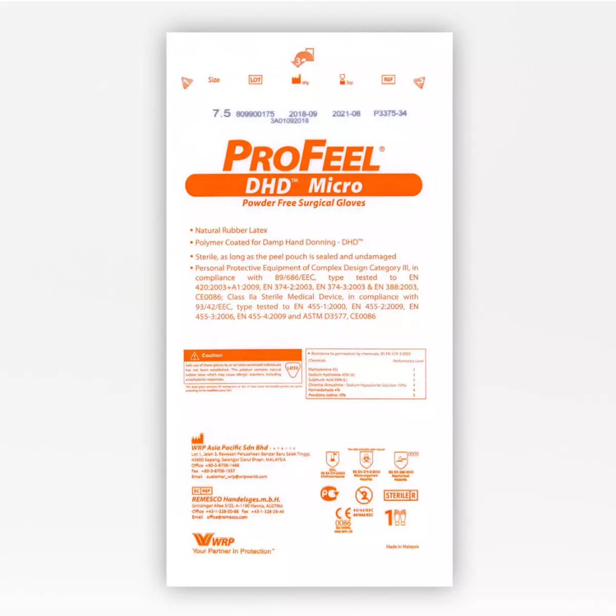 WRP ProFeel DHD Micro Latex-OP-Handschuhe