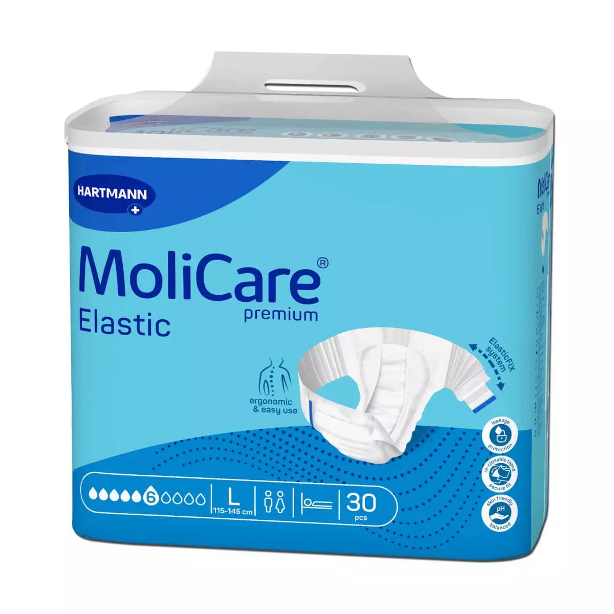 HARTMANN MoliCare Premium Elastic Inkontinenzslip 6 Tropfen