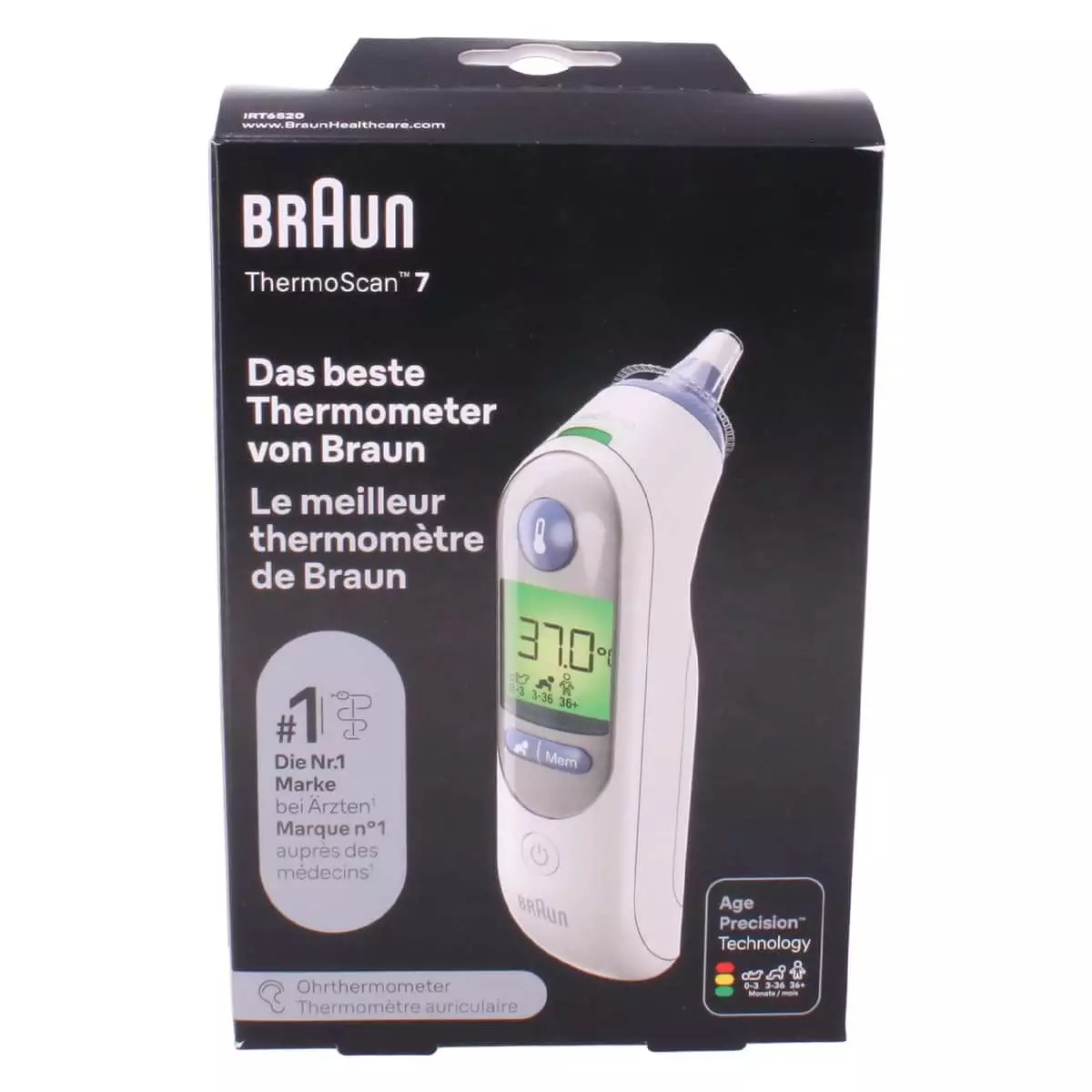 Braun ThermoScan 7 mit Age Precision