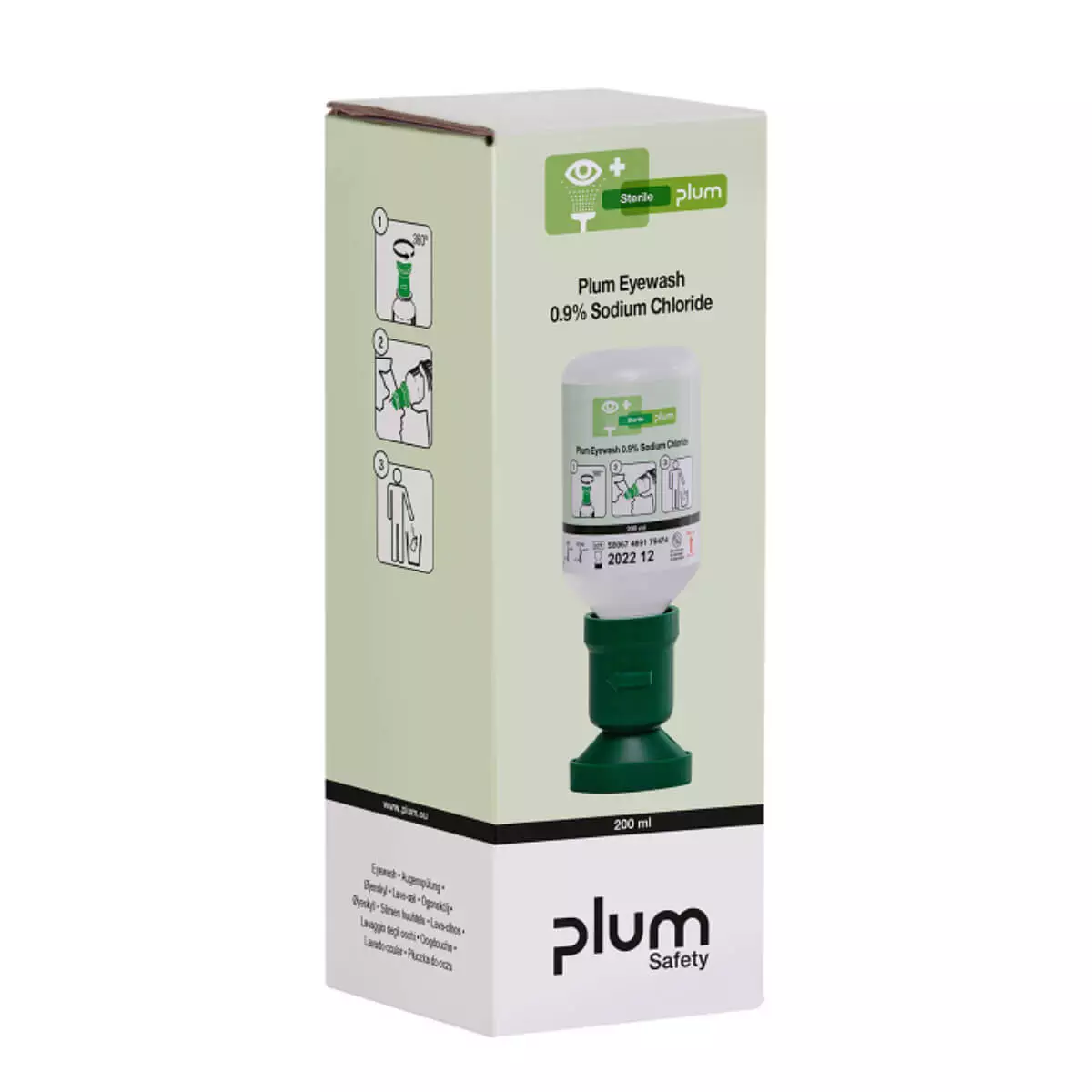 Plum Augenspülung steril mit 0,9 % NaCl – 200 ml
