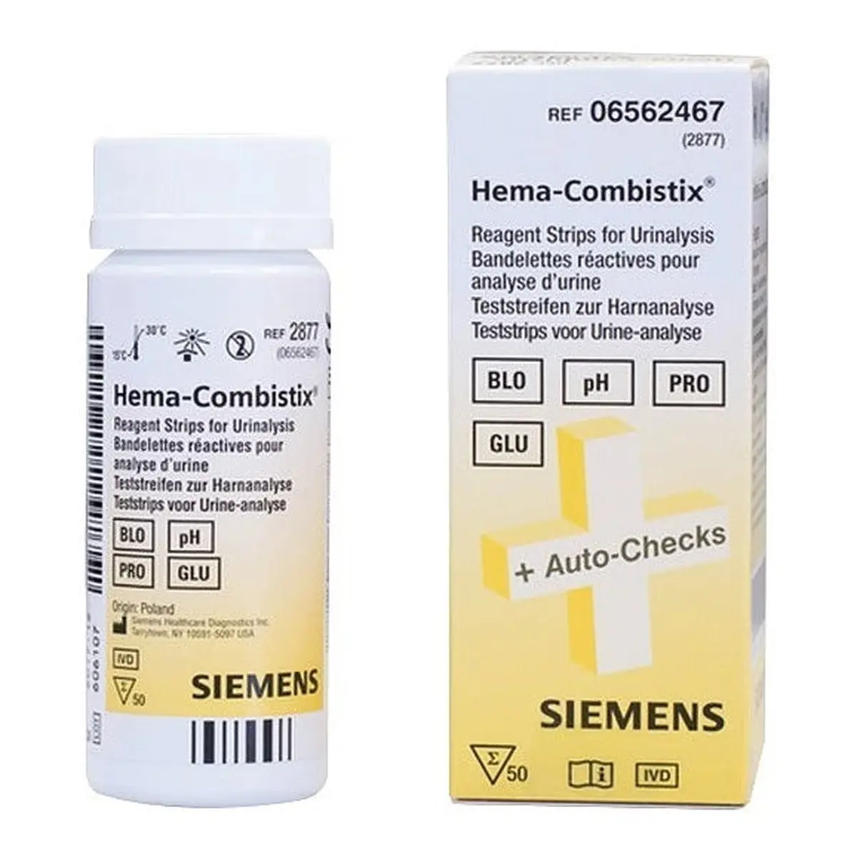 Siemens Hema-Combistix Urinteststreifen Siemens Hema-Combistix Urinteststreifen