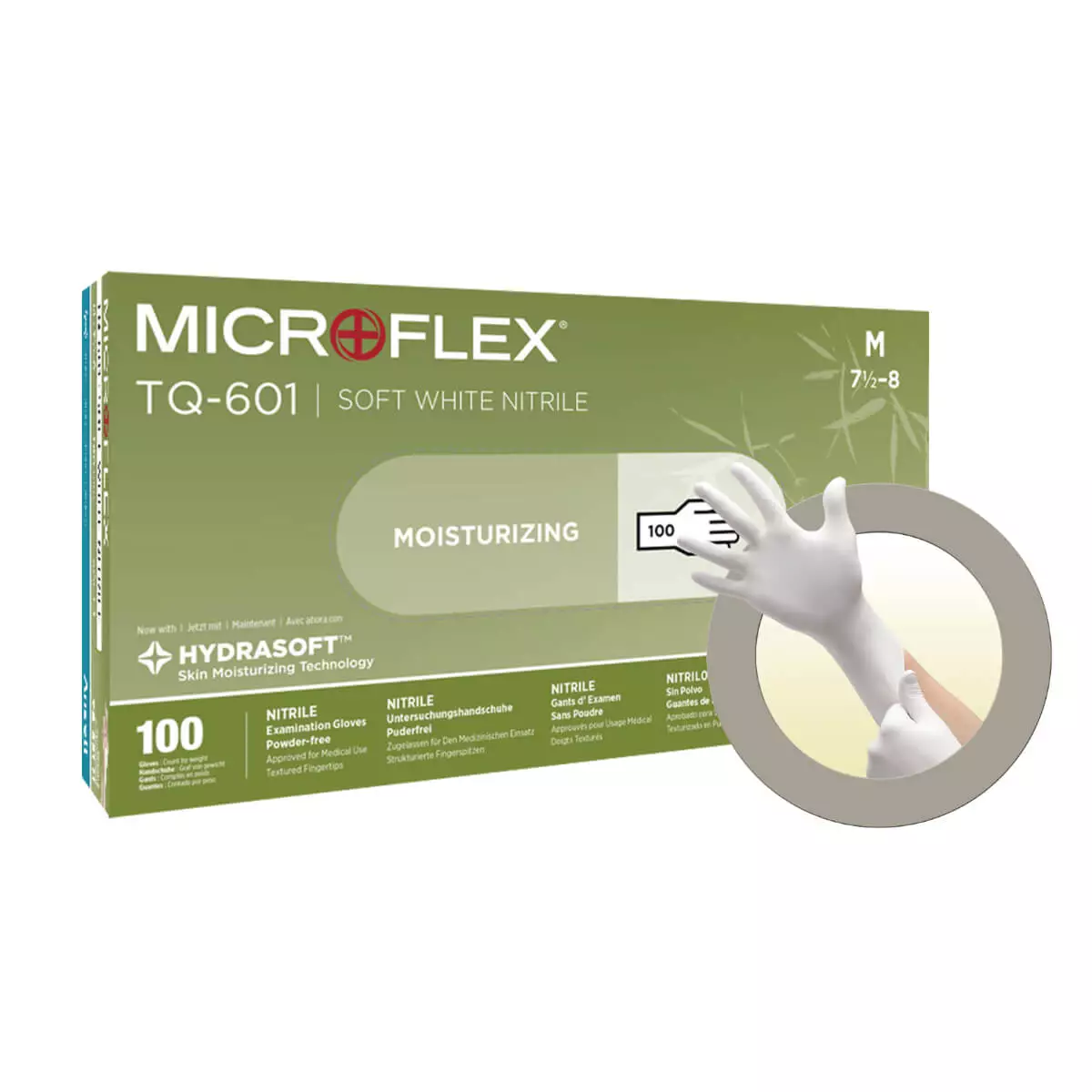 Ansell MICROFLEX Soft White Nitrile TQ-601 Untersuchungshandschuh