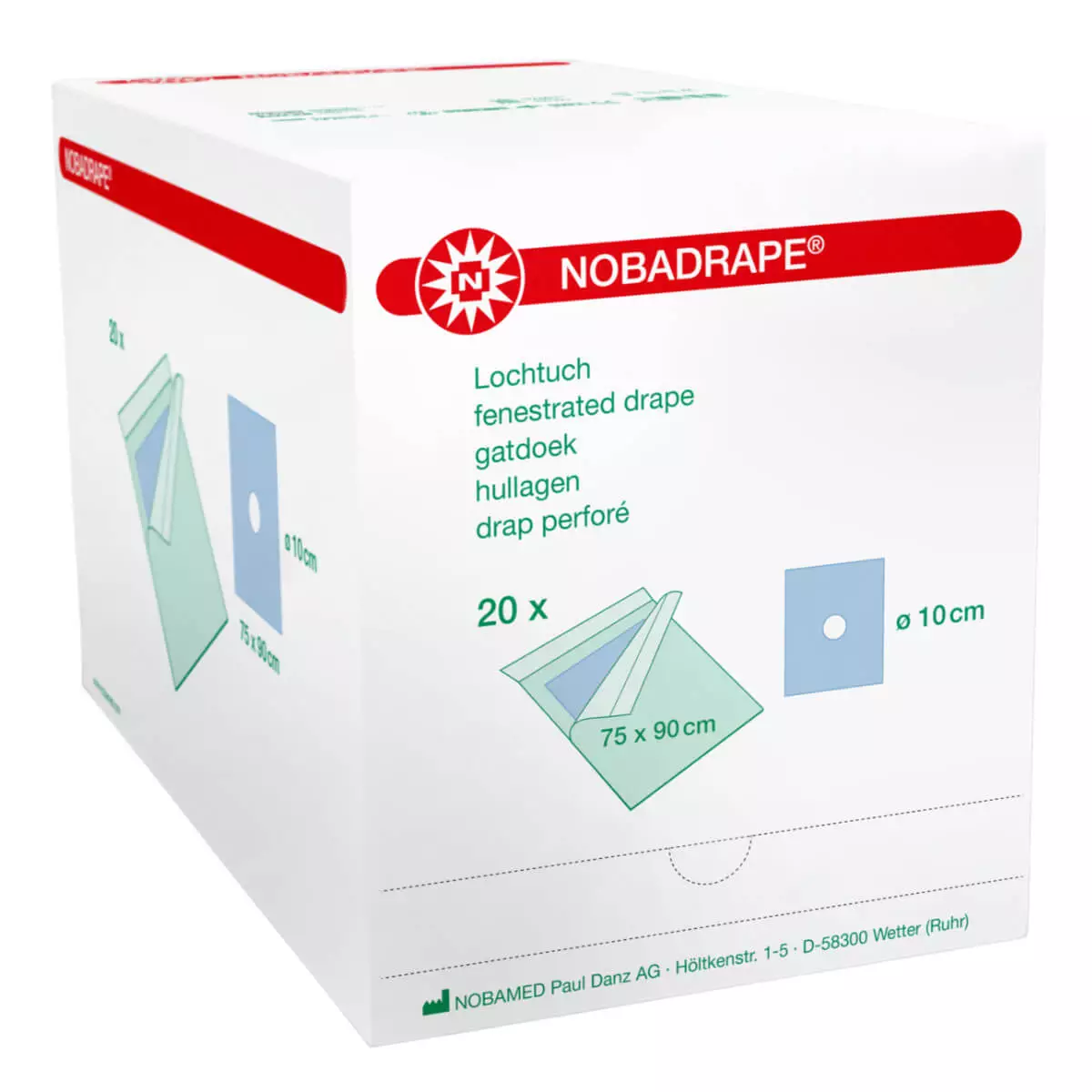 NOBAMED NOBADRAPE Lochtuch