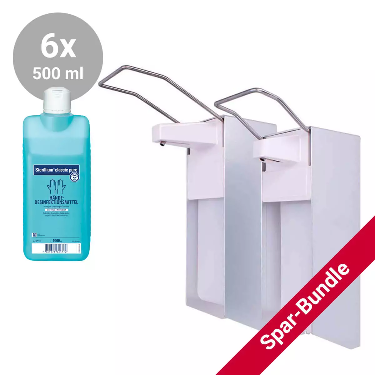 HARTMANN Spar-Bundle: DocCheck Hygienespender "Pump" + Sterillium classic pure